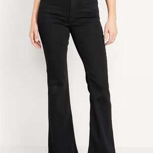 Old Navy Women's Faded Black Flare Jeans